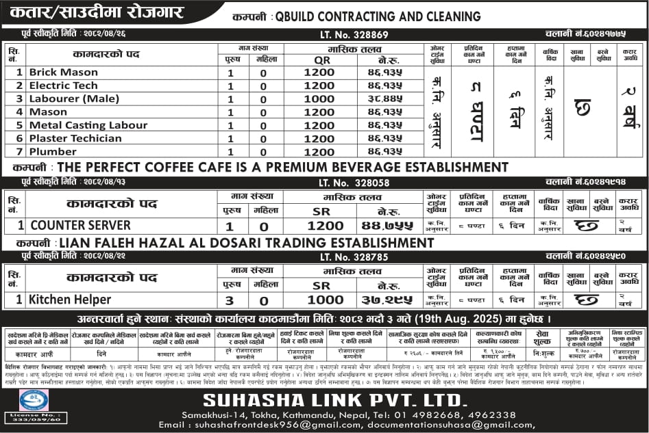 QBUILD CONTRACTING AND CLEANING, QATAR