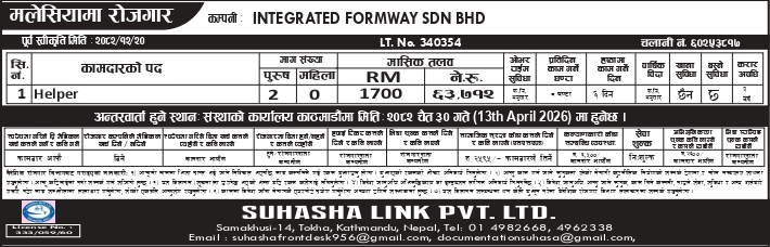 INTEGRATED FORMWAY SDN BHD, MALAYSIA